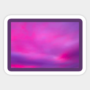 Pink and purple sky Sticker